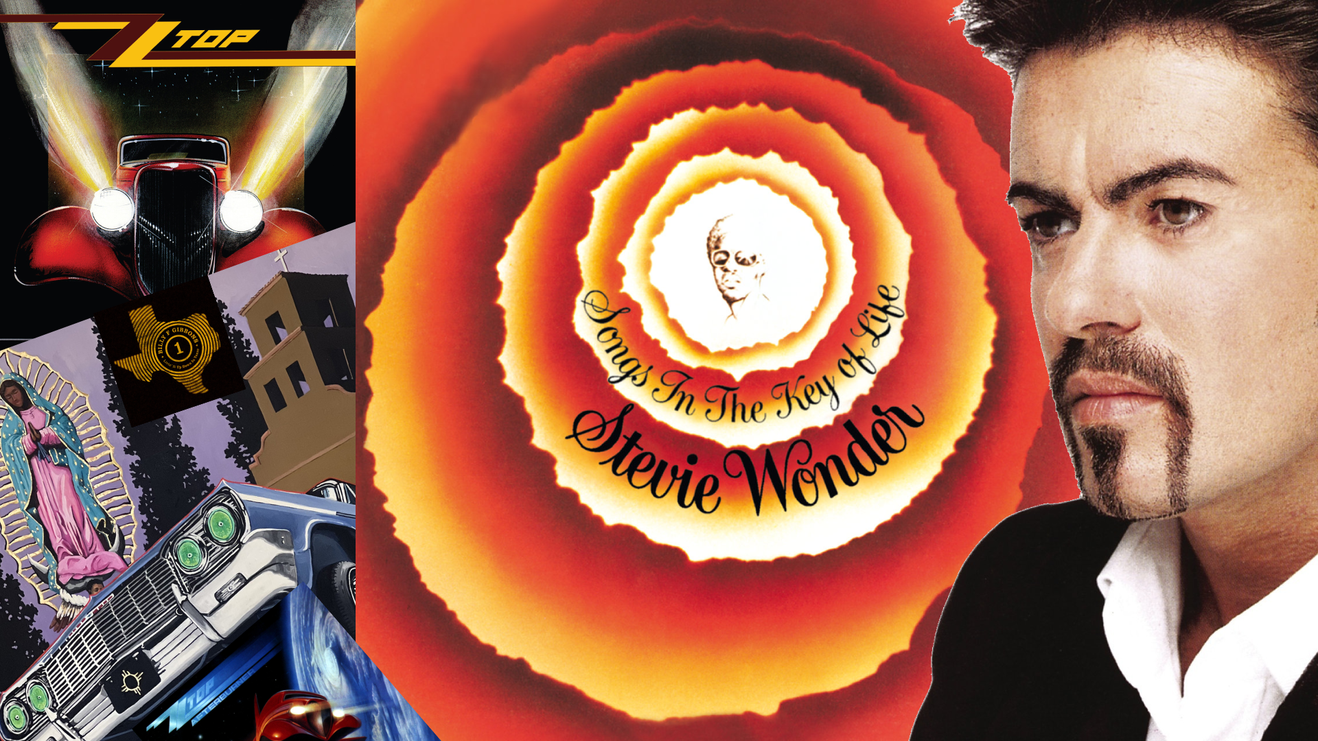 ZZ Top, Billy F Gibbons, Stevie Wonder, George Michael